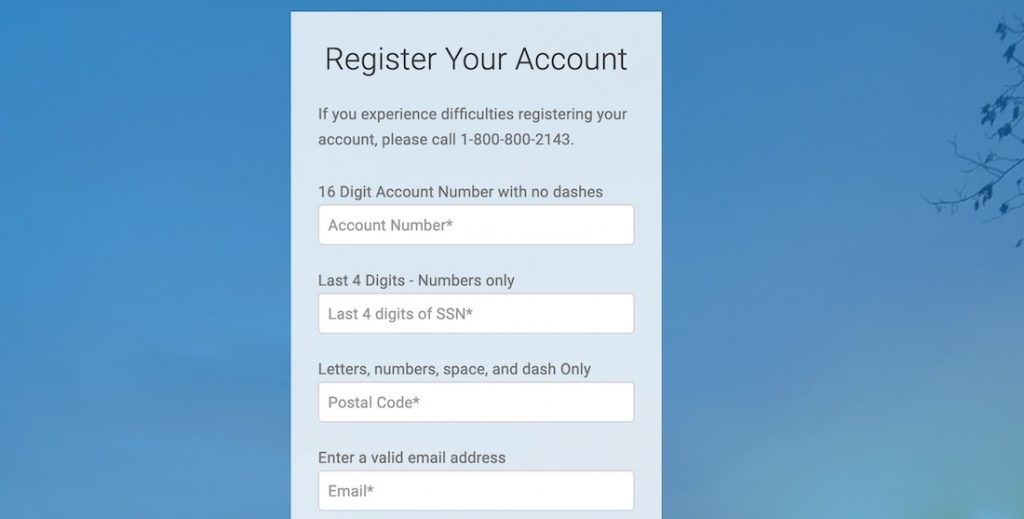 MyCCPay New Account